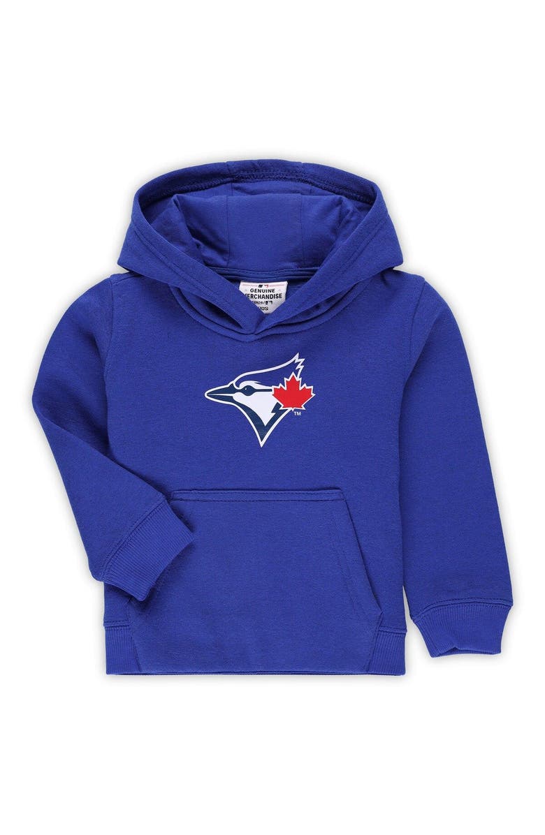 Outerstuff Toddler Royal Toronto Blue Jays Team Primary Logo Fleece Pullover Hoodie, Main, color, Royal