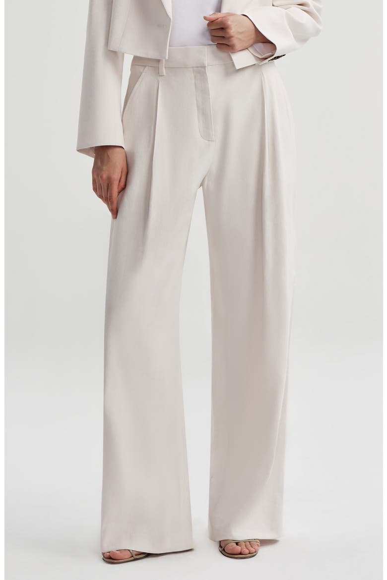 Winston Linen Blend Pants, Main, color, BUTTERCREAM