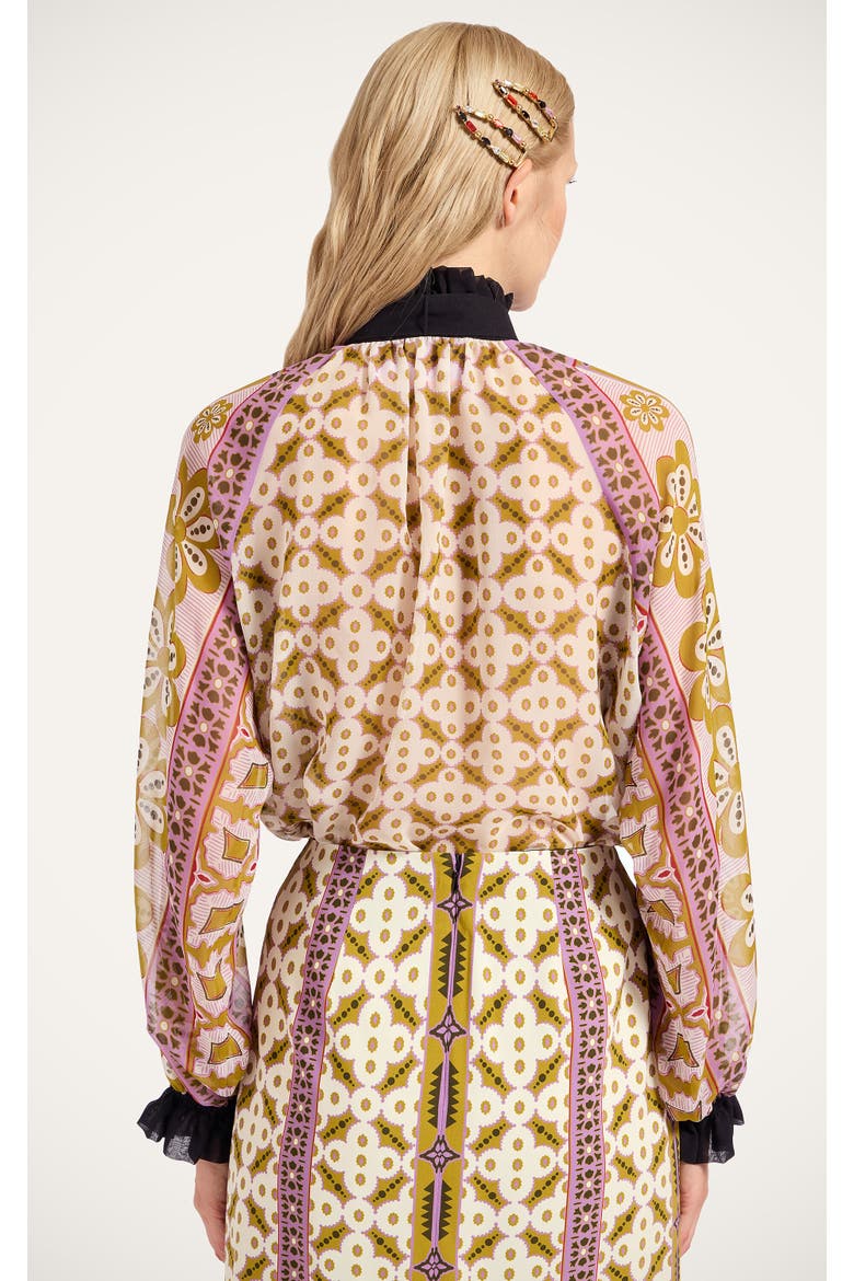 Cerere Blouse Placée, Alternate, color, Pagoda Placée Pink