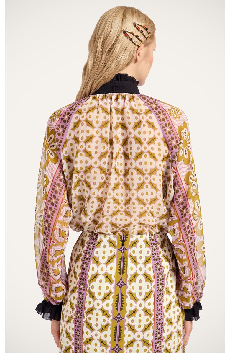 La DoubleJ Cerere Blouse Placée, Alternate, color, Pagoda Placée Pink