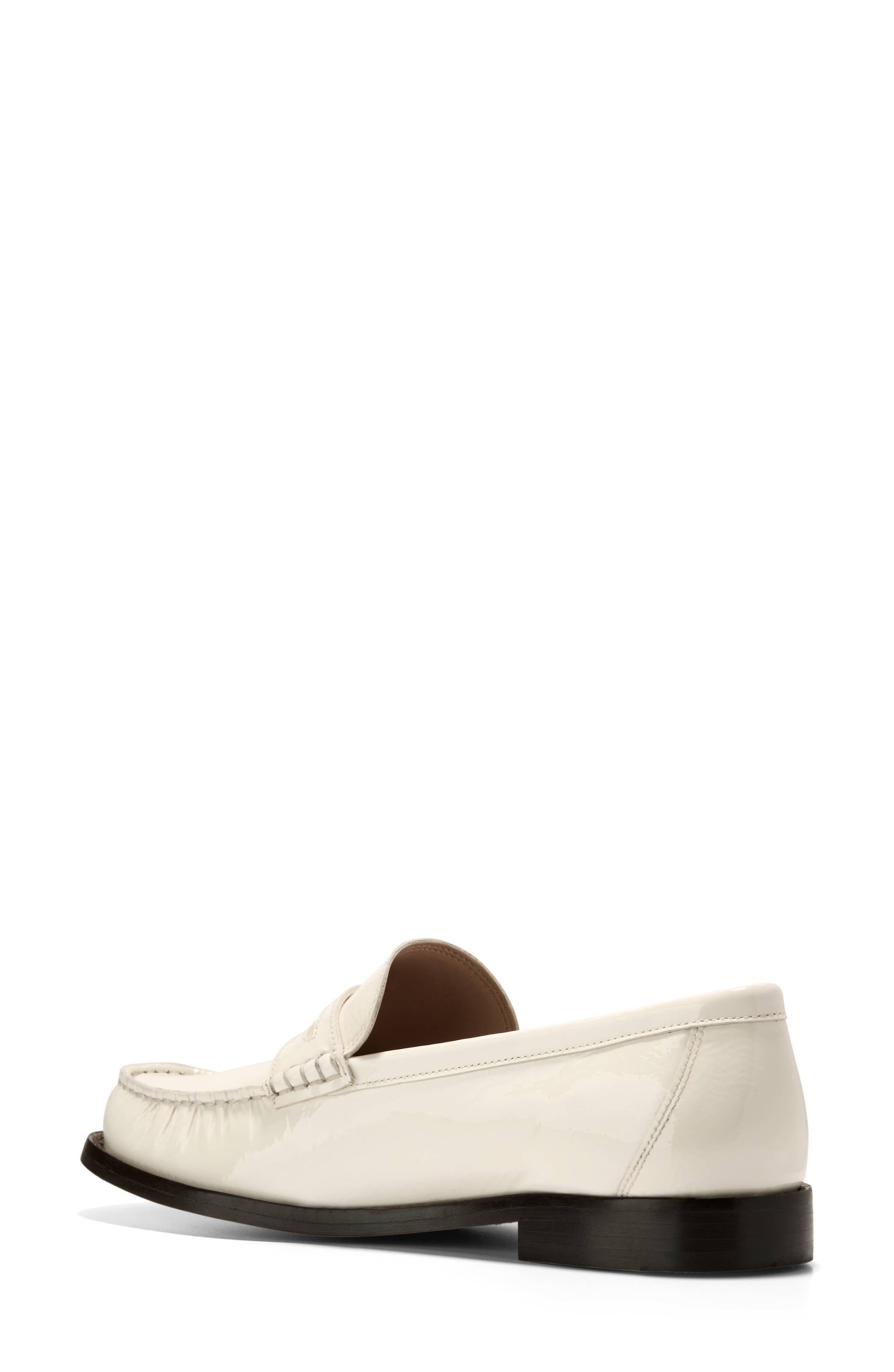 Cole Haan Lana Luxe Penny Loafer, Alternate, color, Ivory Crinkle Patent