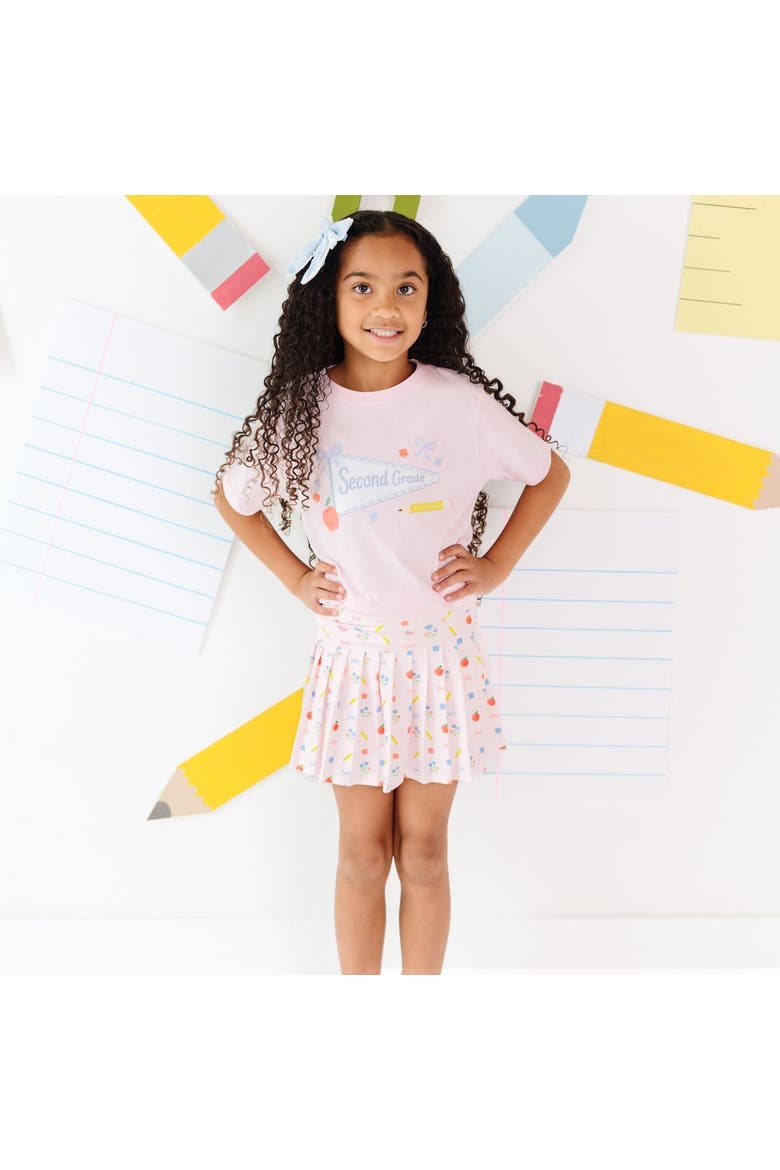 Second Grade Pennant Short Sleeve T-Shirt, Alternate, color, Ballet Pink