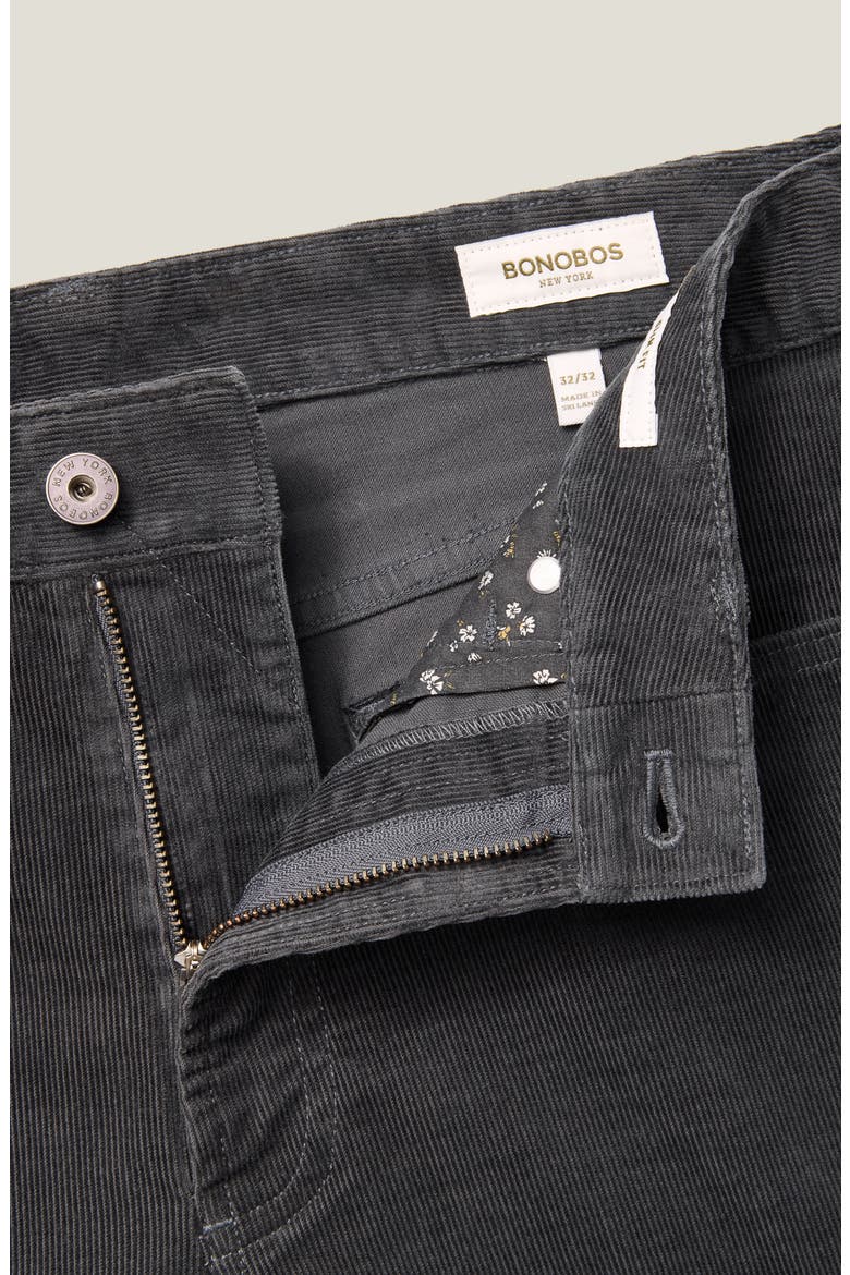 Corduroy 5-Pocket Pants, Alternate, color, ASPHALT