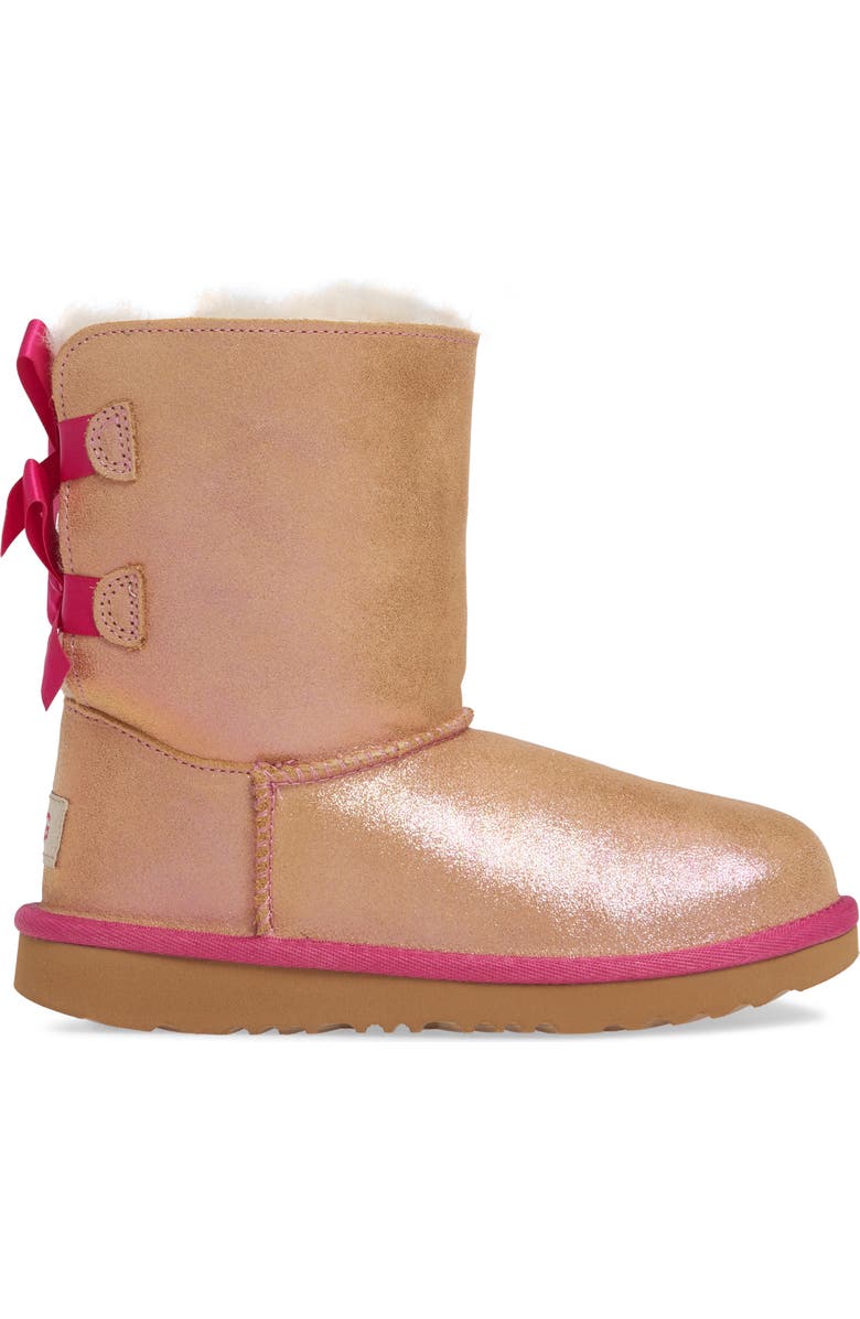 UGG<sup>®</sup> Bailey Bow Genuine Shearling Shimmer Boot, Alternate, color,