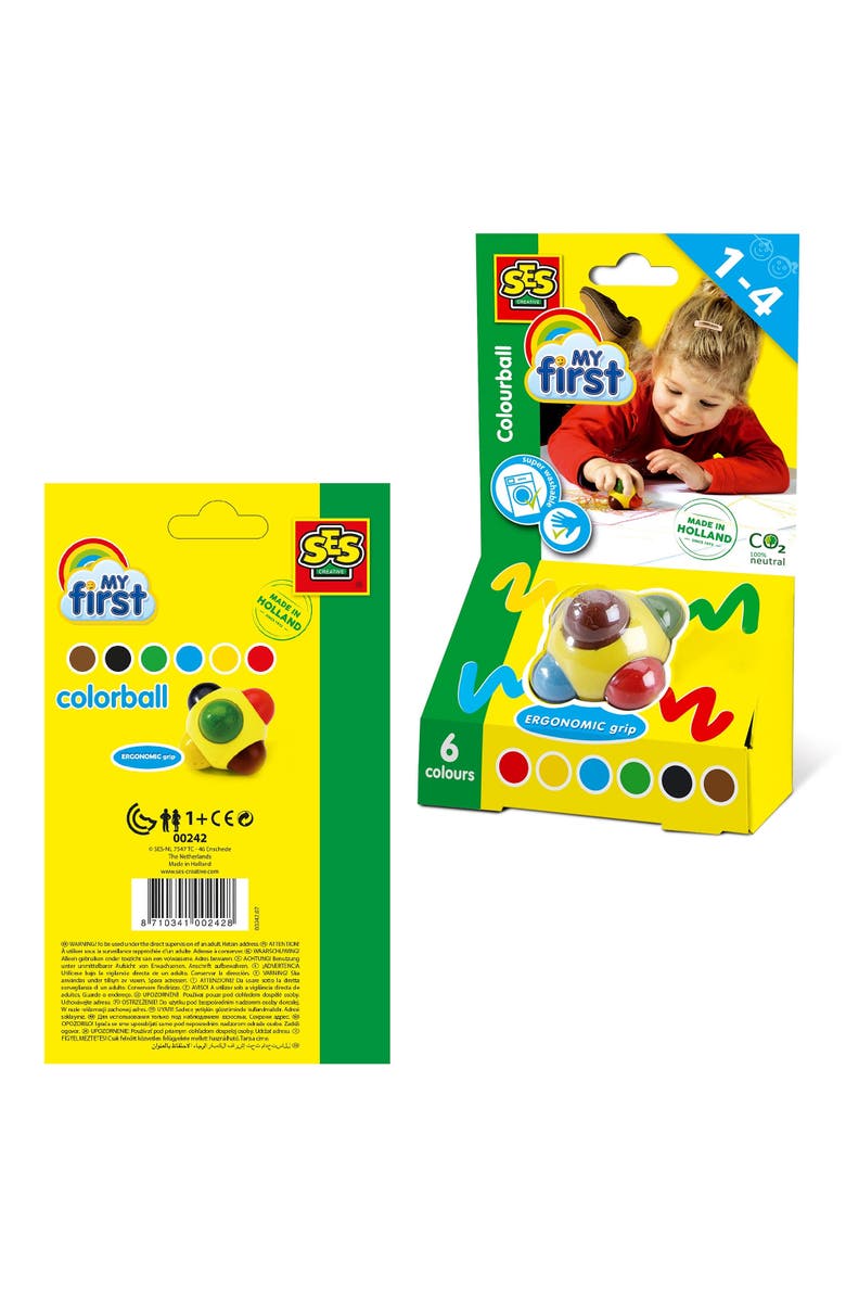 SES Creative My First Colorball Drawing & Coloring Art Toy, Ages 1+, Alternate, color, Multicolored