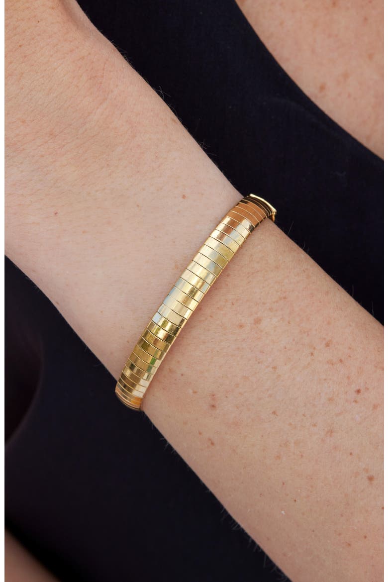Omega Line Cocoon Chain Bracelet, Alternate, color, GOLD