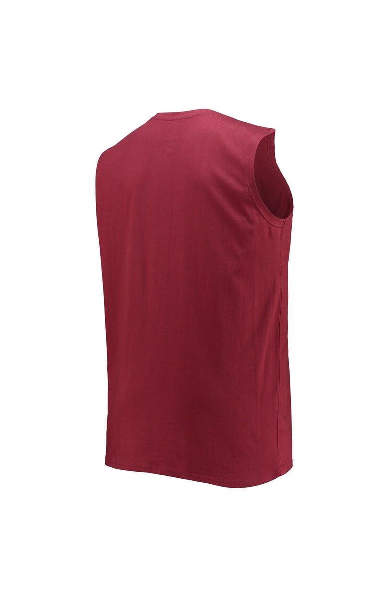 FANATICS Men's Burgundy Washington Commanders Big & Tall Muscle Tank Top, Alternate, color, 