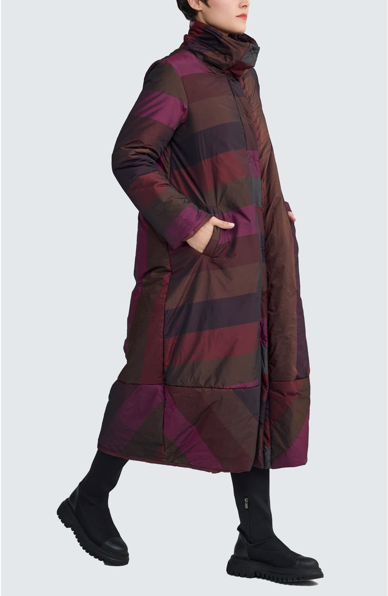 LUUKAA Celeste Balloon Coat, Alternate, color, Dark Scarlet