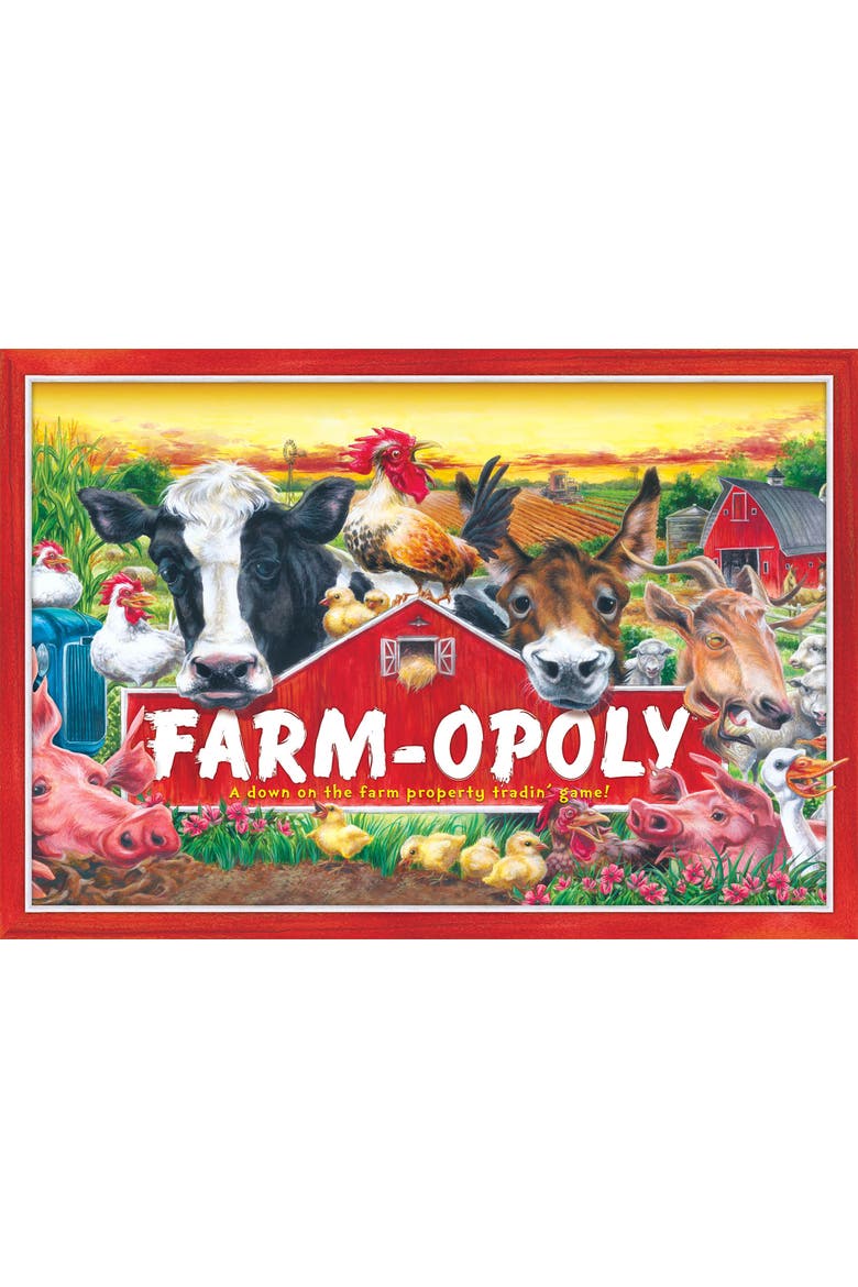 Farmopoly Monopoly Board Game, Alternate, color, Multicolored