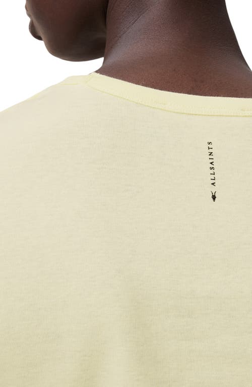 Allsaints Stevie Cotton T-shirt In Yellow