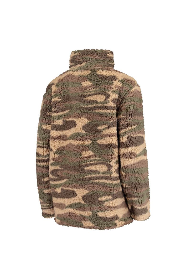 Women's G-III 4Her by Carl Banks Camo Los Angeles Dodgers Sherpa Quarter-Zip Jacket, Alternate, color, Camo