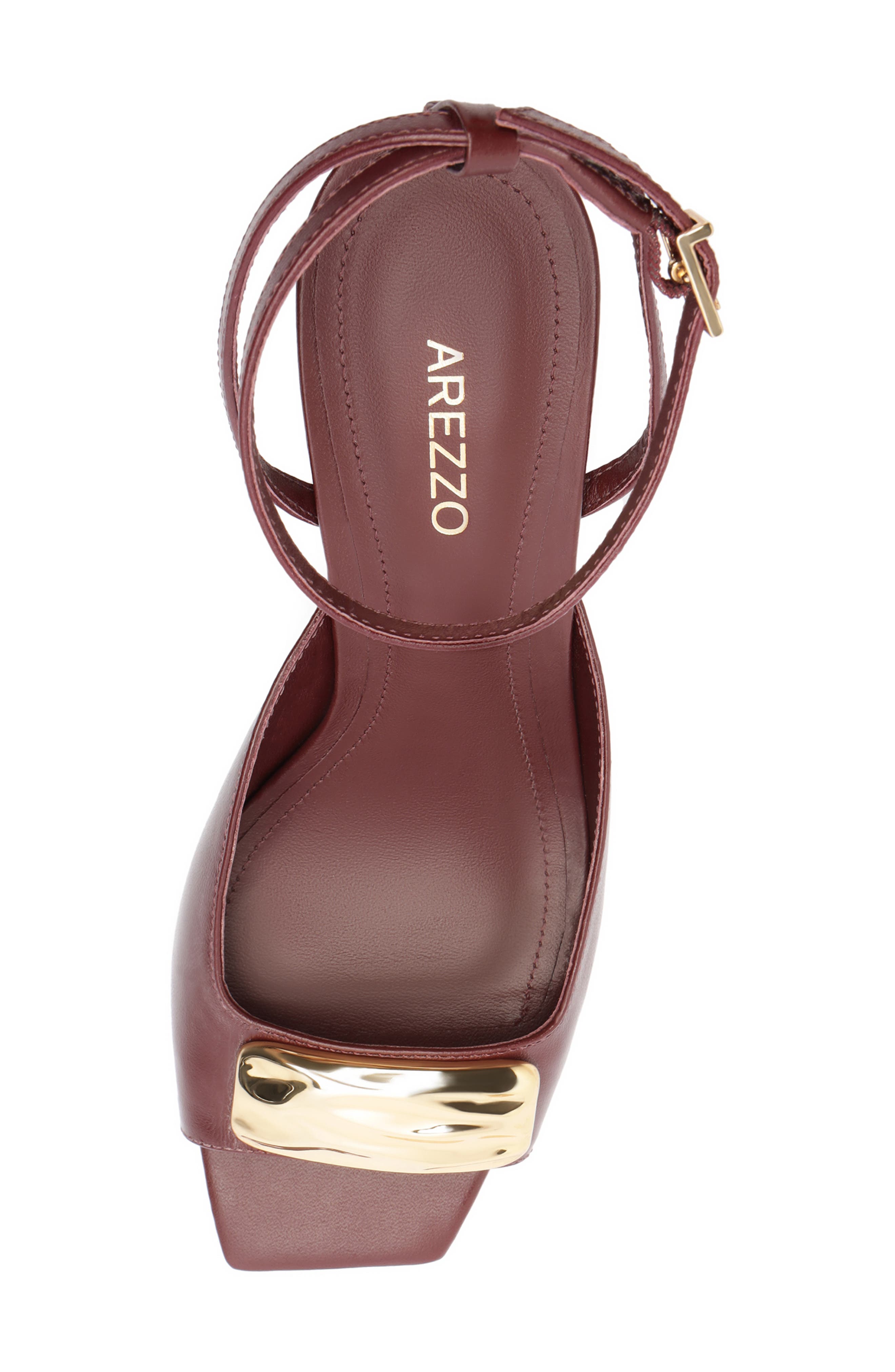 Arezzo Greer Ankle Strap Sandal, Alternate, color, Fresh Ruby