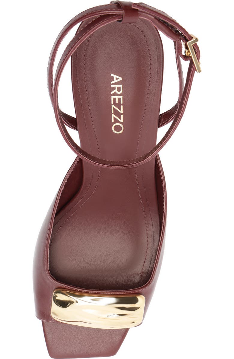 Arezzo Greer Ankle Strap Sandal, Alternate, color, Fresh Ruby