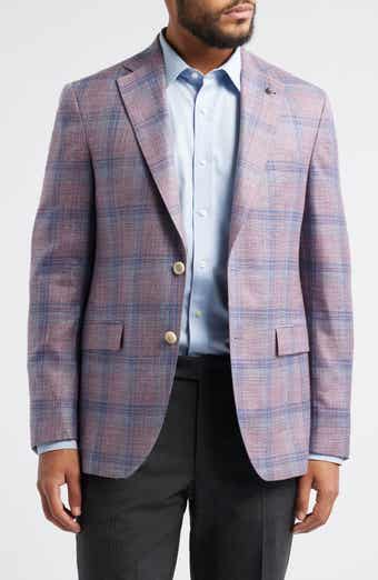 Jack Victor Midland Deco Plaid Wool & Silk Blend Sport Coat
