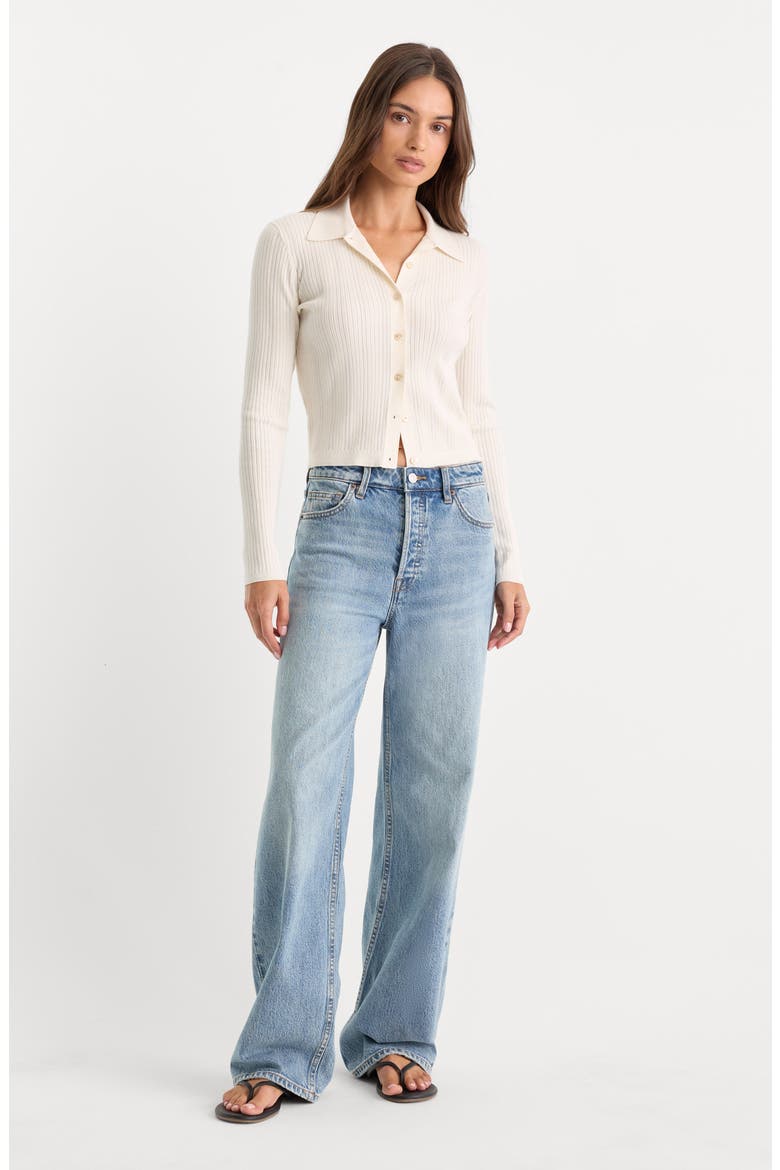 High Waist Wide Leg Jeans, Alternate, color, INDIGO1242