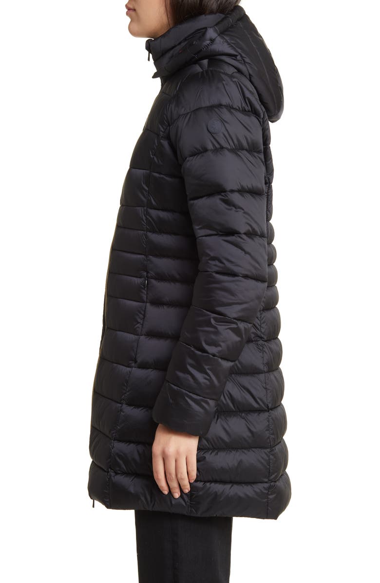 Save The Duck Reese Water Repellent Longline Puffer Jacket, Alternate, color, 