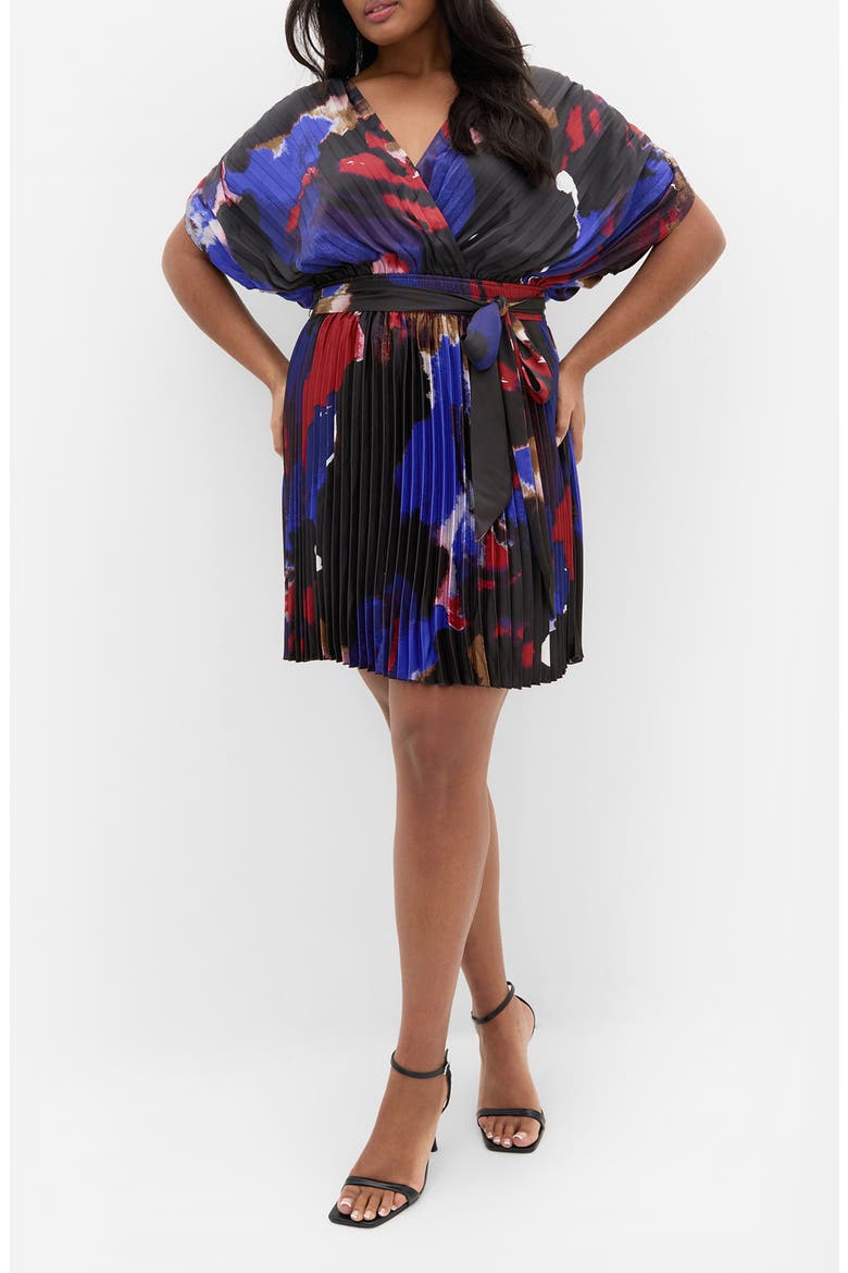 Hailey Abstract Print Minidress, Main, color, FADE