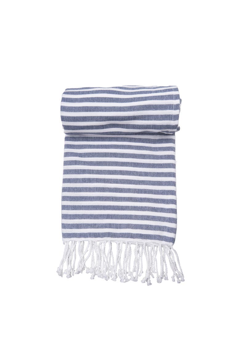 Cabana Stripes Fouta Towel, Main, color, Blue