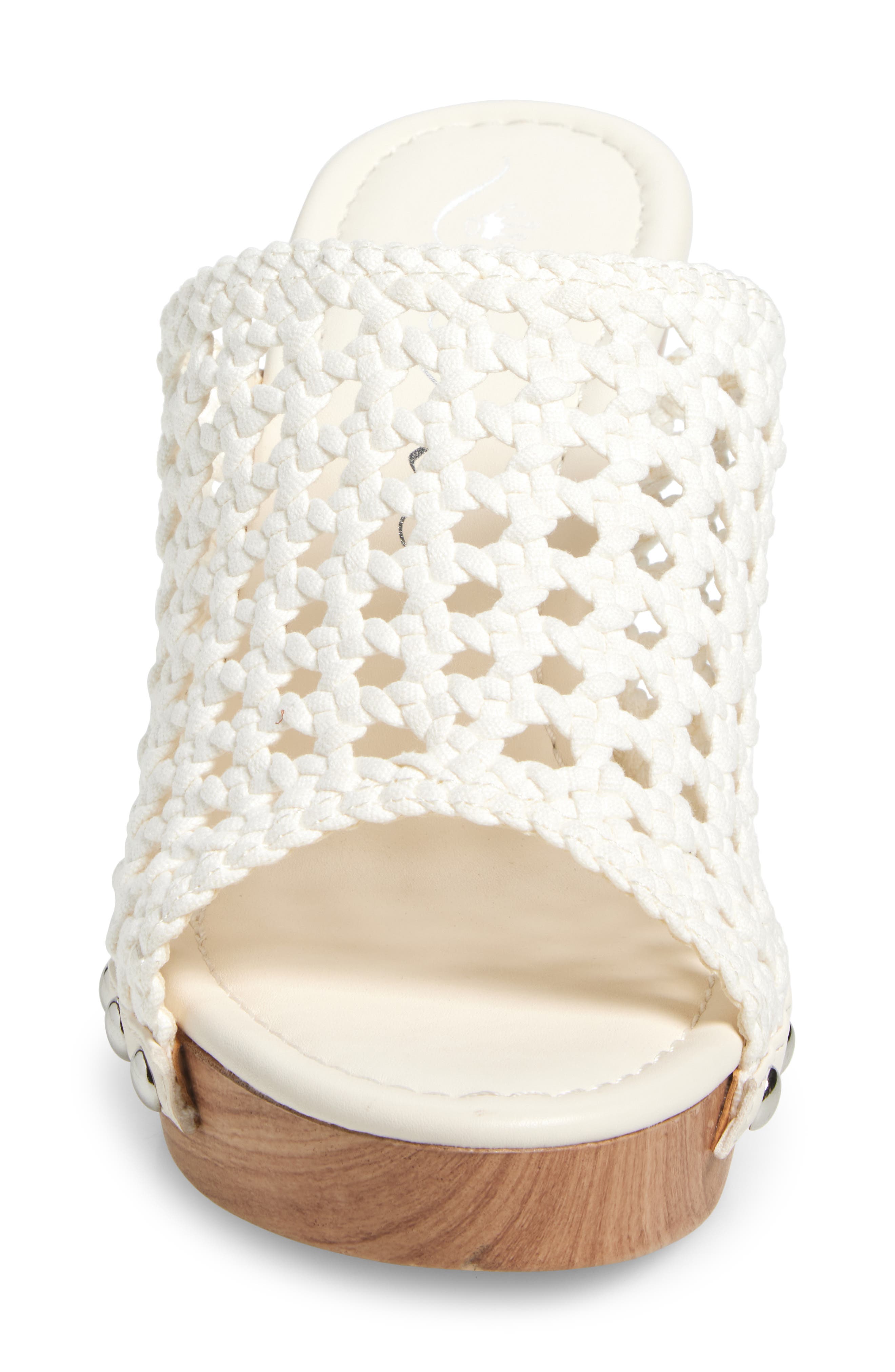 Nina Ursula Slide Sandal, Alternate, color, Sailcloth