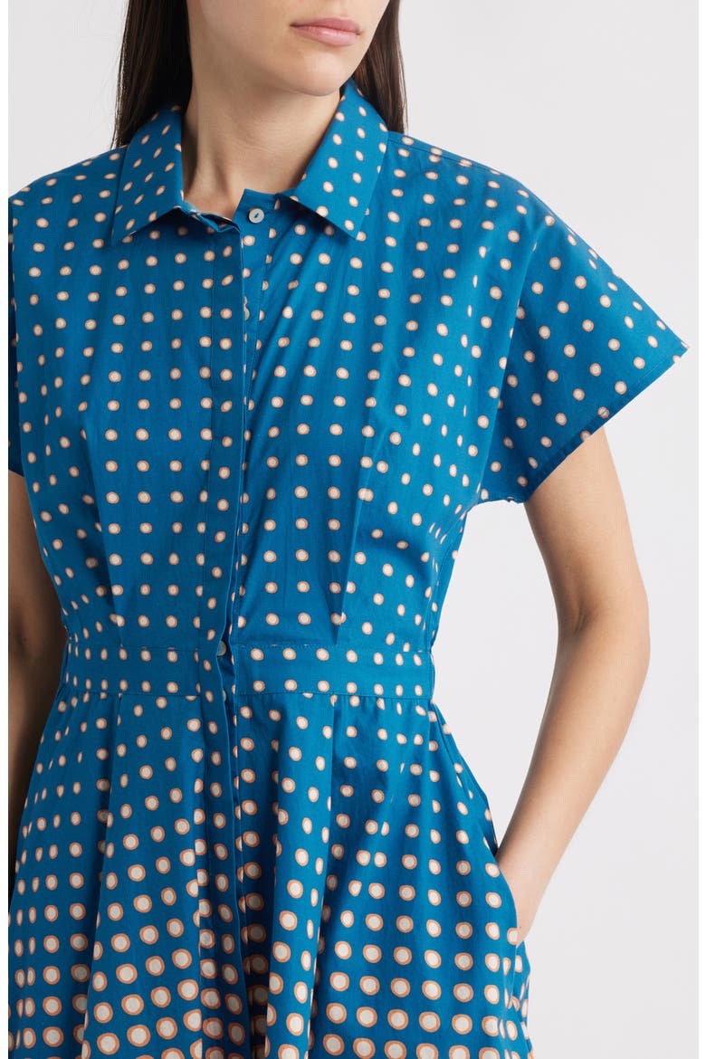 Nicoletta Mini Shirtdress, Alternate, color, MATERA PRINT