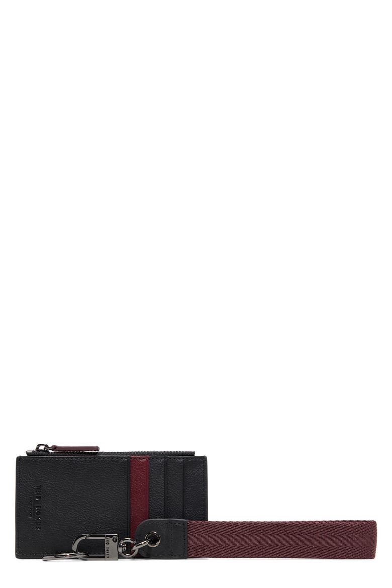 Richmond Leather Card Case, Main, color, BLACK
