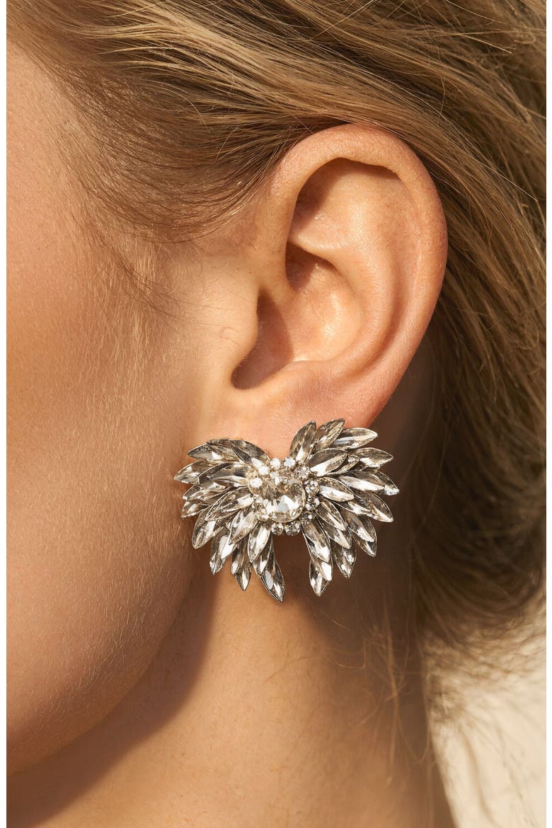 Ottie Earrings, Alternate, color, SILVER