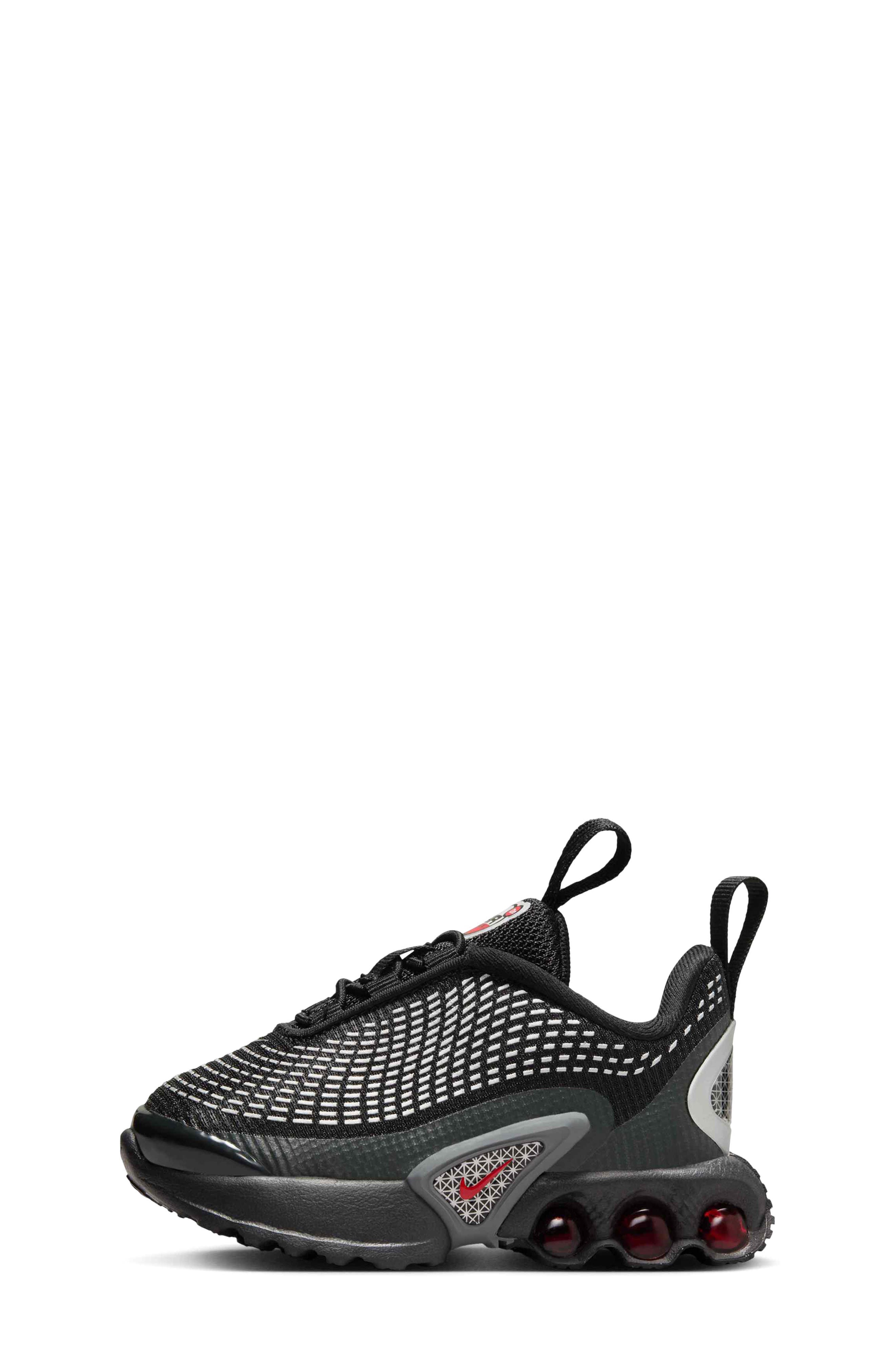 Nike Air Max Dn Sneaker, Alternate, color, Black/ Silver/ University Red
