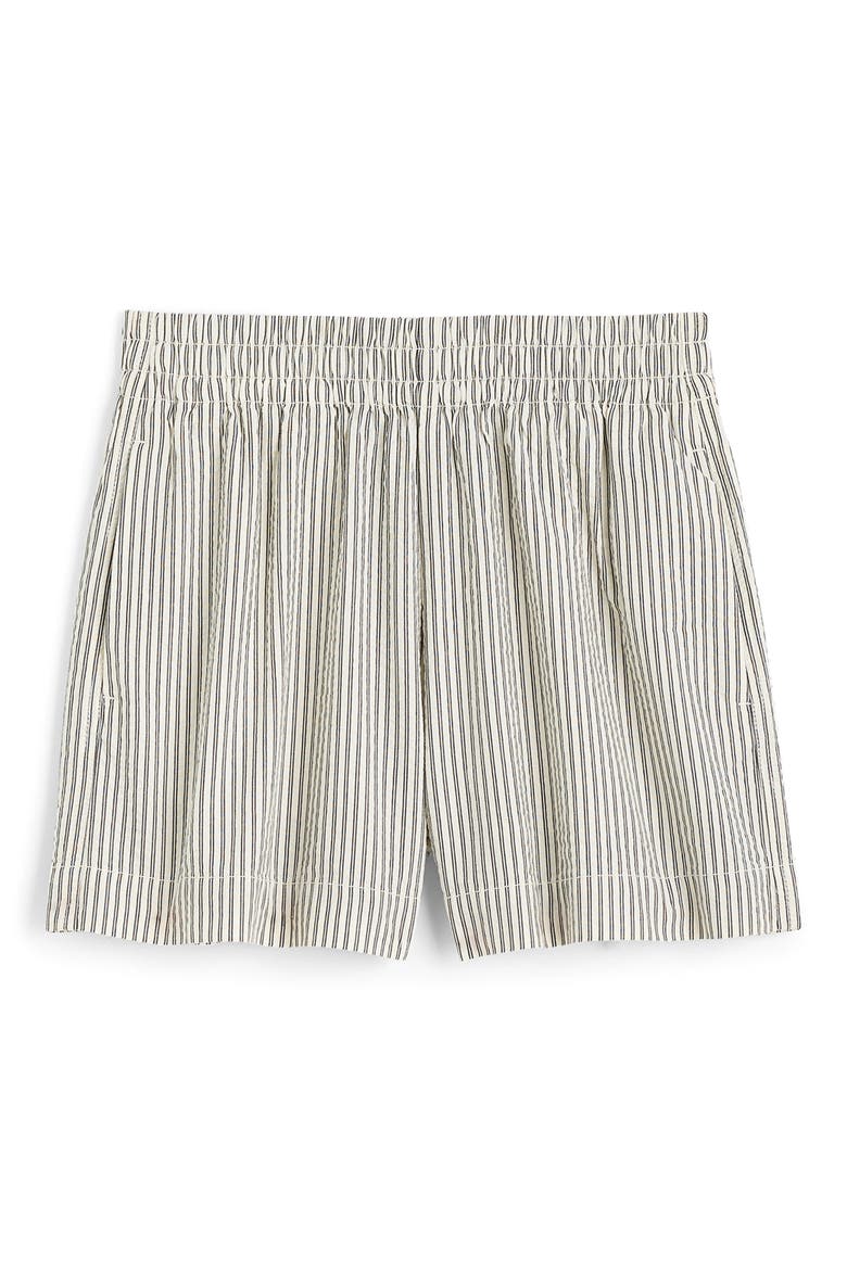Pull-On Seersucker Shorts, Alternate, color, BLACK VINTAGE IVORY YARNDYE
