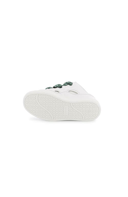 Lanvin Kids Leather Curb Trainers