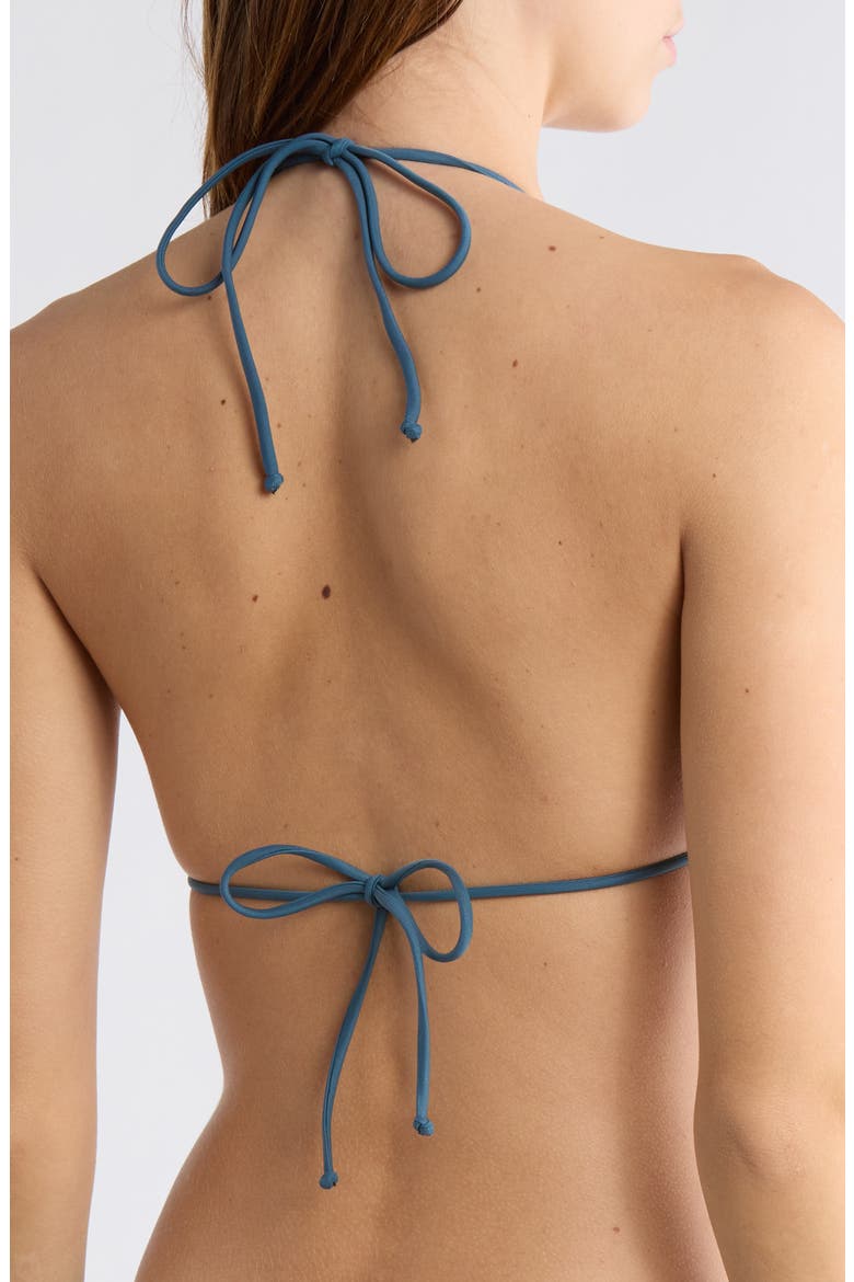 Triangle Bikini Top, Alternate, color, BLUE