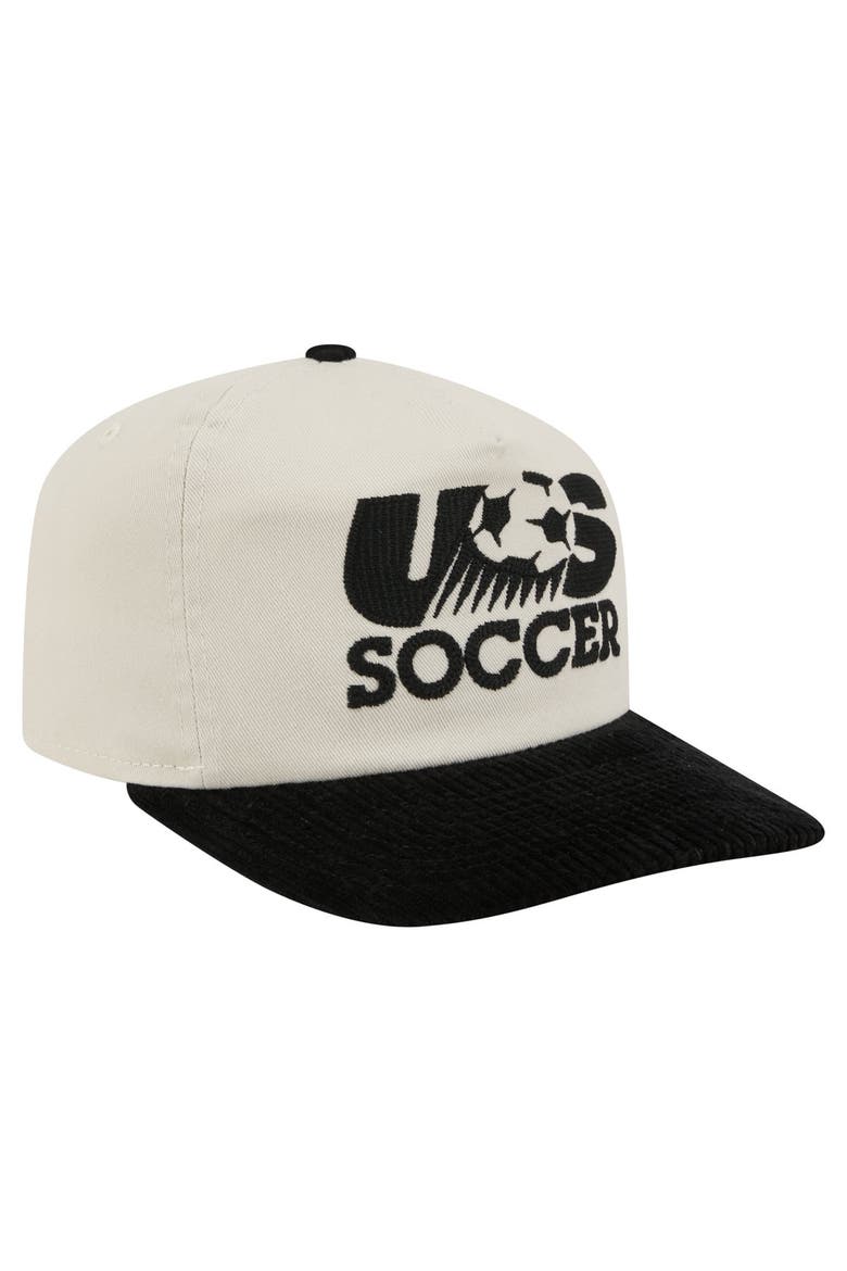 Men's New Era Natural/Black USMNT 19TWENTY Adjustable Hat, Alternate, color, Natural