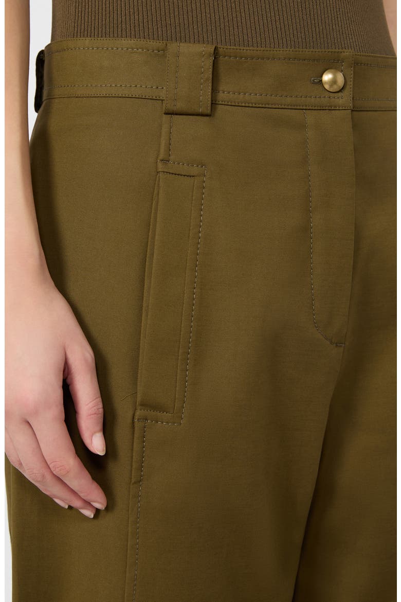 Dorni Stretch Cotton Twill Utility Pants, Alternate, color, KHAKI GREEN