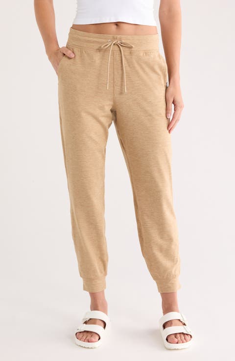 Space Dye High Waist Slim Joggers