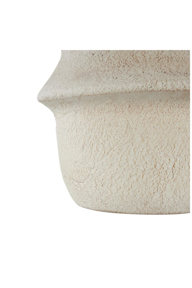 Papier-Mâché Cream Vase, Alternate, color, BEIGE