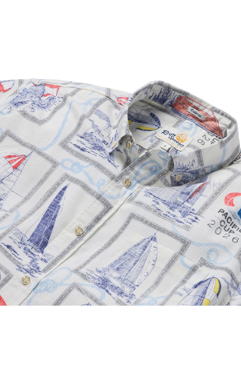 Reyn Spooner Pacific Cup 2026 Print Shirt, Alternate, color, Ivory