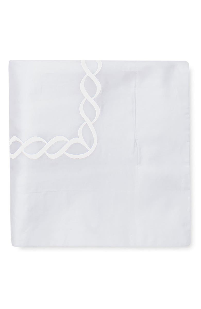 MELANGE HOME Embroidered Rope 600 Thread Count 100% Cotton 26" Square Pillow Sham, Alternate, color, 