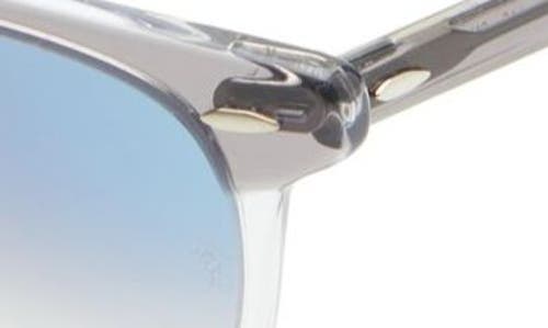 Ray Ban Ray-ban 52mm Gradient Square Sunglasses In Blue