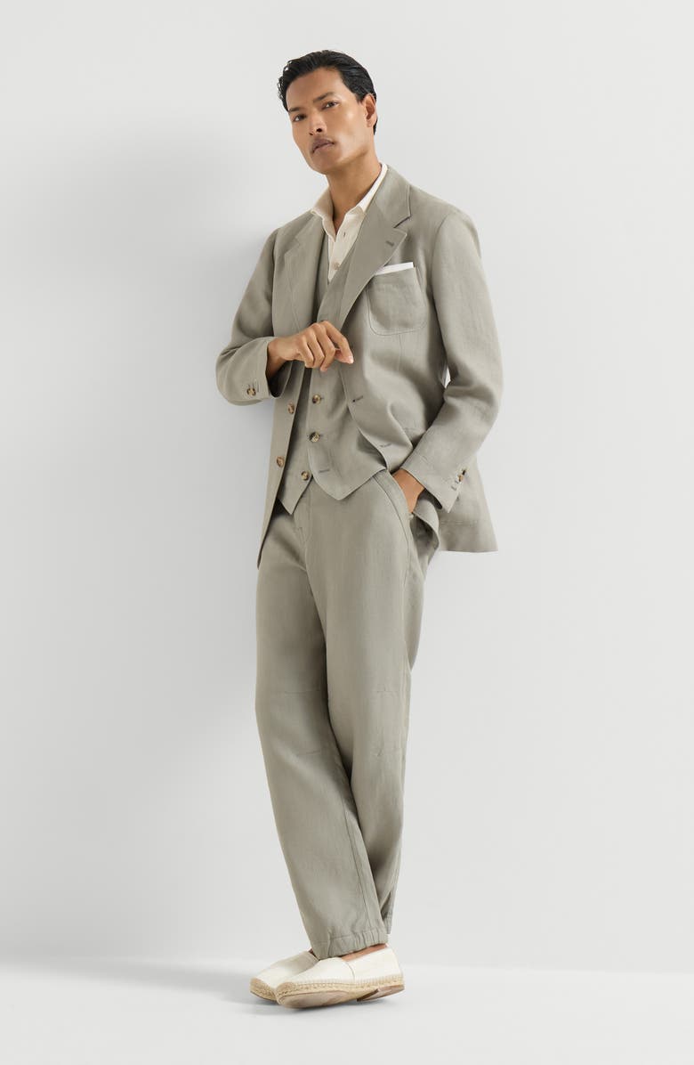 Brunello Cucinelli Cotton knit polo, Alternate, color, White