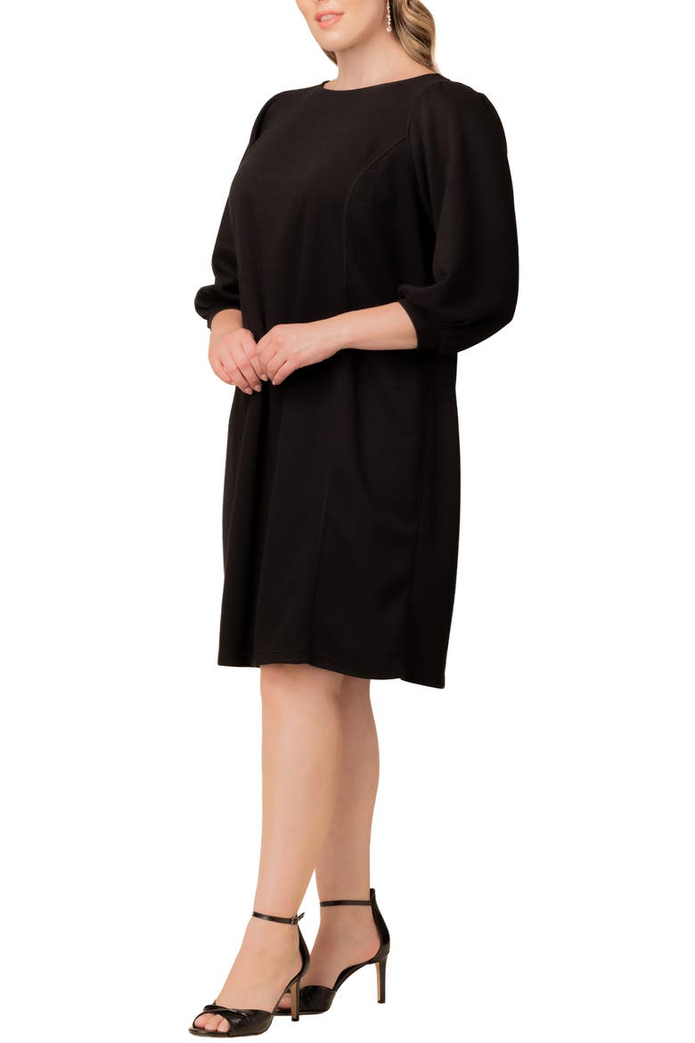 Madison Long Sleeve Sweater Dress, Alternate, color, BLACK NOIR