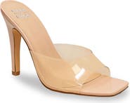CHASE AND CHLOE Square Toe Mule Sandal