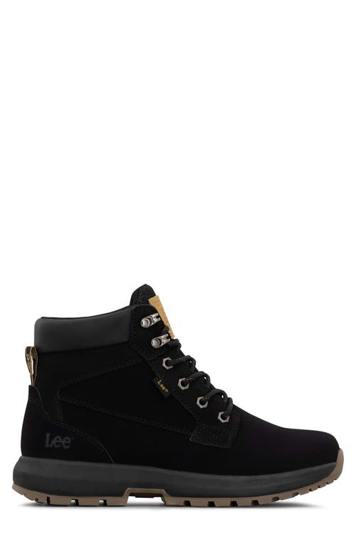 Lee Riker Lace-up Boot In Black