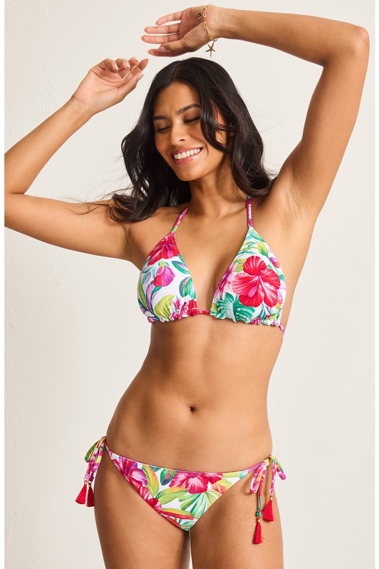 Island Cays Reversible Triangle Bikini Top, Alternate, color, PINK MAUI