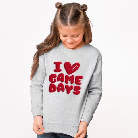 I Love Game Days Puff Sweatshirt (Little Kid & Big Kid)