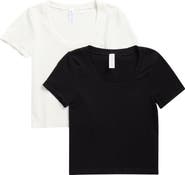 YOGALICIOUS 2-Pack Seamless Yummy Ribbed T-Shirts