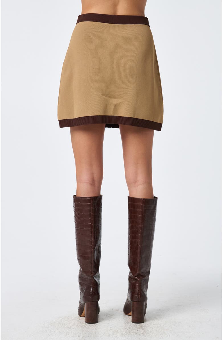 Trina Turk Artemis Colorblock Knit Skirt, Alternate, color, Doe Multi