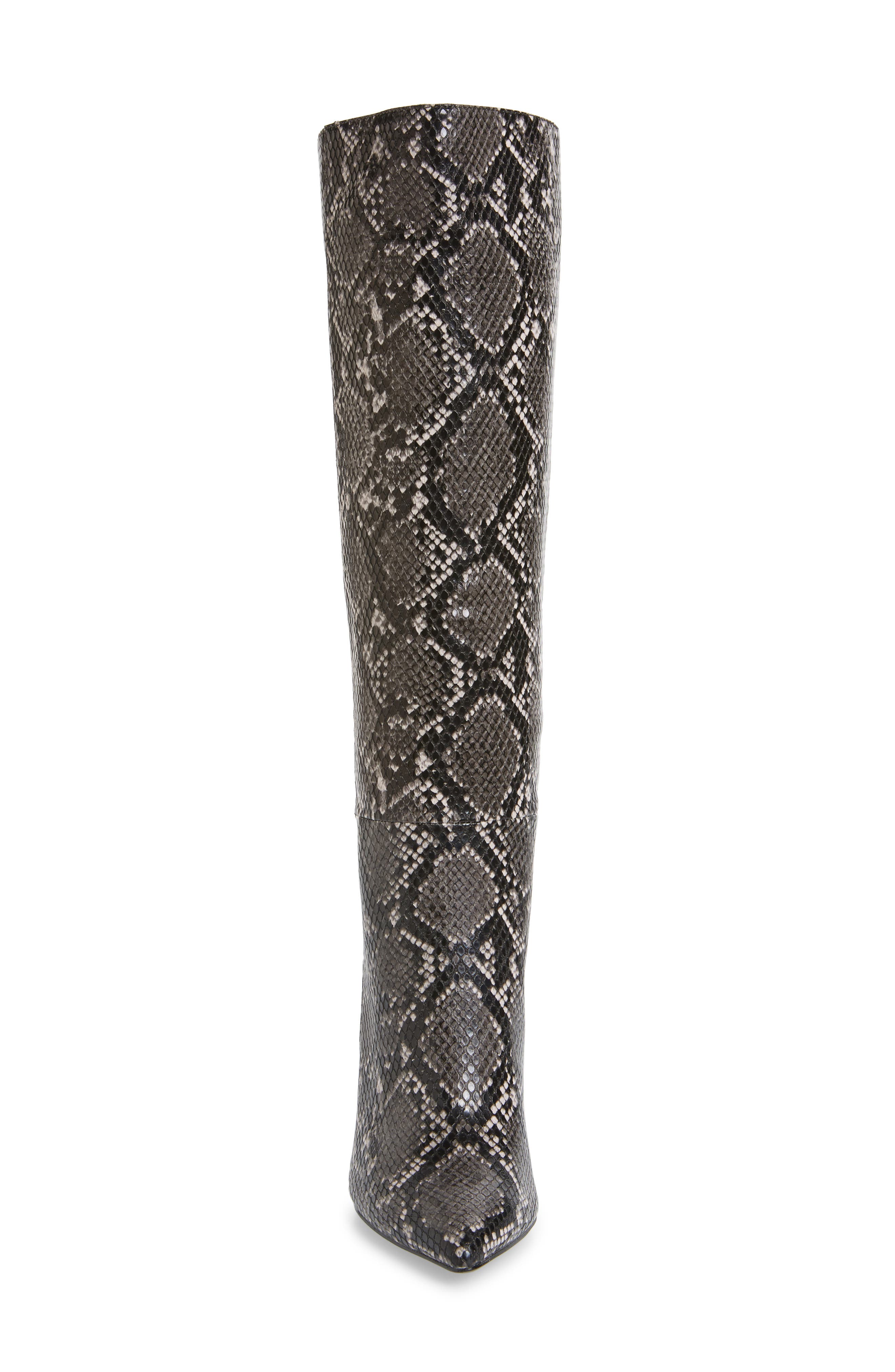 Triumph Knee High Boot, Alternate, color, GREY SNAKE PRINT
