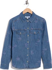 Tommy Bahama Flora Embroidered Denim Button-Up Shirt