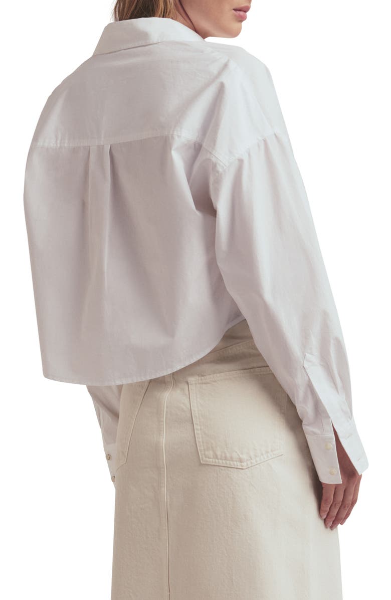 Favorite Daughter The Crop Ex Boyfriend Button-Up Shirt, Alternate, color, White