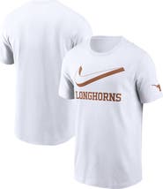 Nike Men's Nike White Texas Longhorns Primetime 2-Hit Swoosh T-Shirt