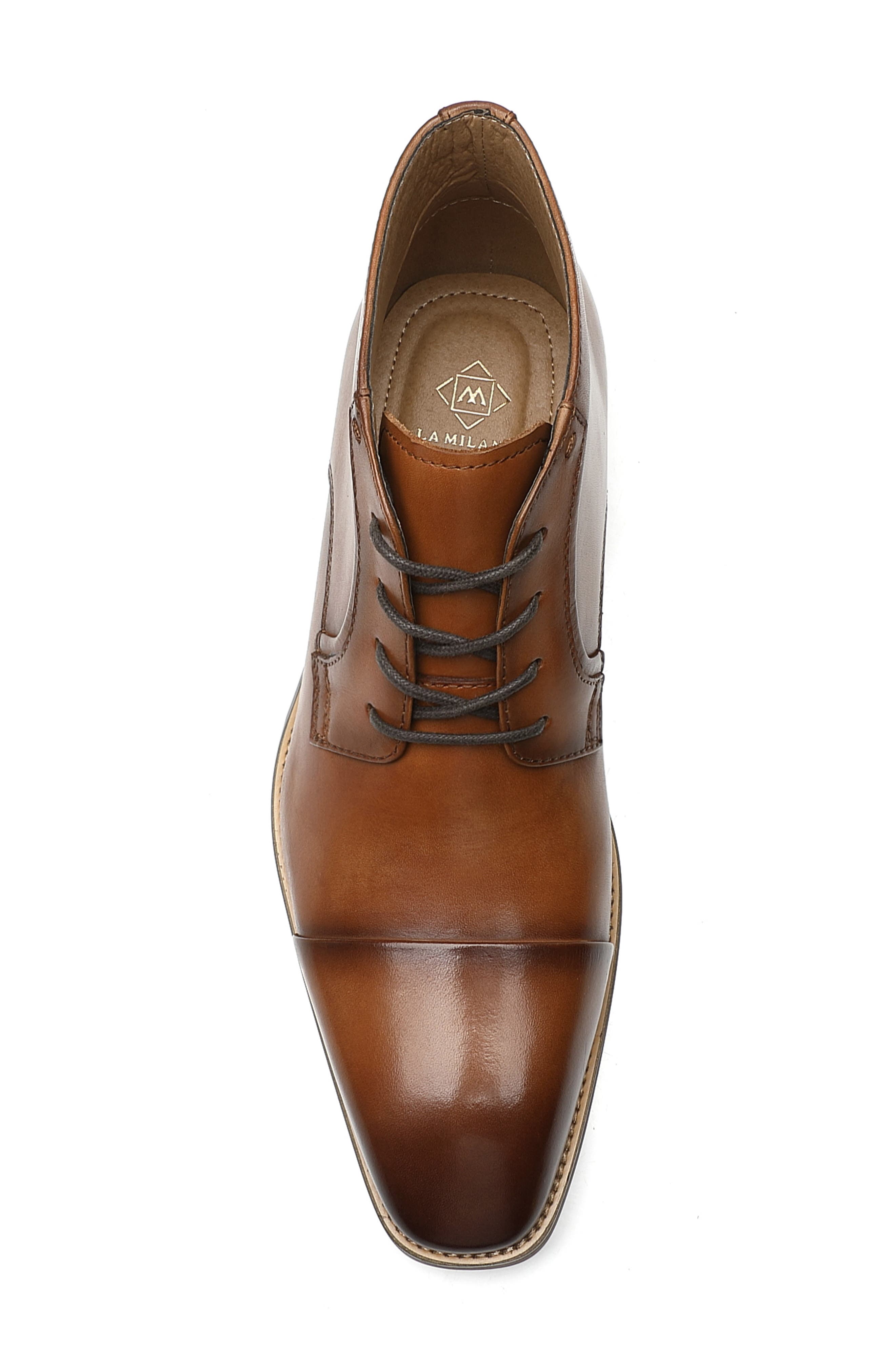 Across II Cap Toe Chukka Boot, Alternate, color, COGNAC